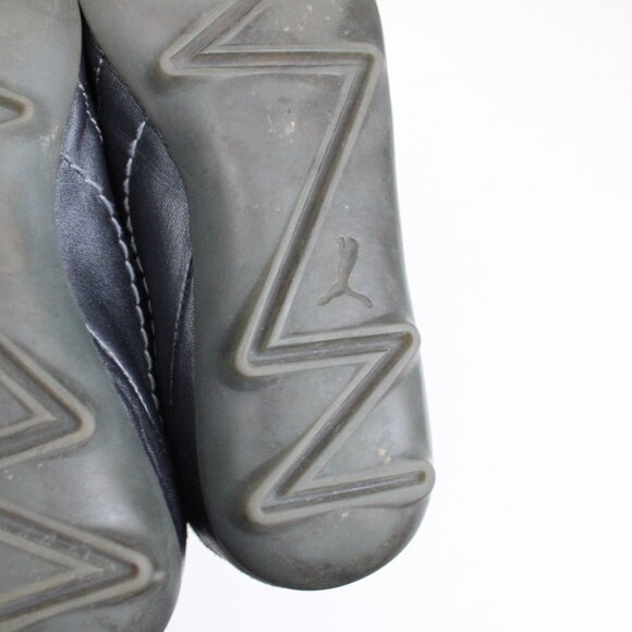 Puma Archive Women's Black Leather Japanese Embroidered Yin Sneakers Size 8.5 - Picture 8 of 8